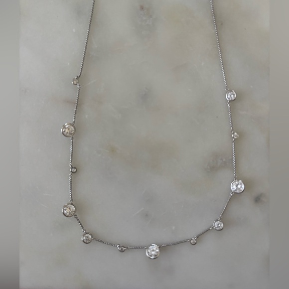 Kendra Scott 12 Stone Sterling Silver Necklace Lariat Clasp - Picture 2 of 6